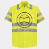 Men's High Visibility Safety Short Sleeve Work Shirt Thumbnail