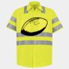 Men's High Visibility Safety Short Sleeve Work Shirt Thumbnail