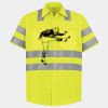 Men's High Visibility Safety Short Sleeve Work Shirt Thumbnail