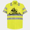 Men's High Visibility Safety Short Sleeve Work Shirt Thumbnail
