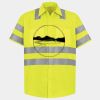 Men's High Visibility Safety Short Sleeve Work Shirt Thumbnail