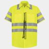 Men's High Visibility Safety Short Sleeve Work Shirt Thumbnail