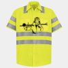 Men's High Visibility Safety Short Sleeve Work Shirt Thumbnail