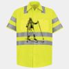 Men's High Visibility Safety Short Sleeve Work Shirt Thumbnail