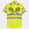 Men's High Visibility Safety Short Sleeve Work Shirt Thumbnail