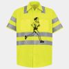 Men's High Visibility Safety Short Sleeve Work Shirt Thumbnail