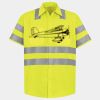 Men's High Visibility Safety Short Sleeve Work Shirt Thumbnail