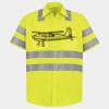 Men's High Visibility Safety Short Sleeve Work Shirt Thumbnail