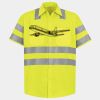 Men's High Visibility Safety Short Sleeve Work Shirt Thumbnail