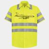 Men's High Visibility Safety Short Sleeve Work Shirt Thumbnail