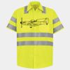 Men's High Visibility Safety Short Sleeve Work Shirt Thumbnail