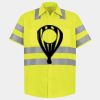 Men's High Visibility Safety Short Sleeve Work Shirt Thumbnail