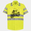Men's High Visibility Safety Short Sleeve Work Shirt Thumbnail