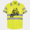 Men's High Visibility Safety Short Sleeve Work Shirt Thumbnail