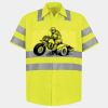 Men's High Visibility Safety Short Sleeve Work Shirt Thumbnail