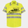 Men's High Visibility Safety Short Sleeve Work Shirt Thumbnail