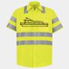 Men's High Visibility Safety Short Sleeve Work Shirt Thumbnail
