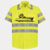 Men's High Visibility Safety Short Sleeve Work Shirt Thumbnail