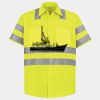 Men's High Visibility Safety Short Sleeve Work Shirt Thumbnail
