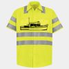 Men's High Visibility Safety Short Sleeve Work Shirt Thumbnail