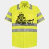 Men's High Visibility Safety Short Sleeve Work Shirt Thumbnail