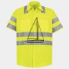 Men's High Visibility Safety Short Sleeve Work Shirt Thumbnail