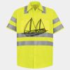 Men's High Visibility Safety Short Sleeve Work Shirt Thumbnail