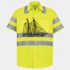Men's High Visibility Safety Short Sleeve Work Shirt Thumbnail