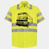 Men's High Visibility Safety Short Sleeve Work Shirt Thumbnail