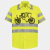 Men's High Visibility Safety Short Sleeve Work Shirt Thumbnail