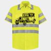 Men's High Visibility Safety Short Sleeve Work Shirt Thumbnail
