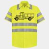 Men's High Visibility Safety Short Sleeve Work Shirt Thumbnail