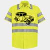 Men's High Visibility Safety Short Sleeve Work Shirt Thumbnail