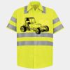 Men's High Visibility Safety Short Sleeve Work Shirt Thumbnail