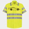 Men's High Visibility Safety Short Sleeve Work Shirt Thumbnail