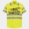 Men's High Visibility Safety Short Sleeve Work Shirt Thumbnail