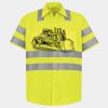 Men's High Visibility Safety Short Sleeve Work Shirt Thumbnail