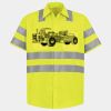 Men's High Visibility Safety Short Sleeve Work Shirt Thumbnail