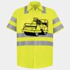 Men's High Visibility Safety Short Sleeve Work Shirt Thumbnail