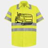 Men's High Visibility Safety Short Sleeve Work Shirt Thumbnail