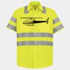 Men's High Visibility Safety Short Sleeve Work Shirt Thumbnail