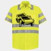 Men's High Visibility Safety Short Sleeve Work Shirt Thumbnail