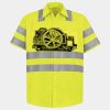 Men's High Visibility Safety Short Sleeve Work Shirt Thumbnail