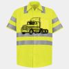 Men's High Visibility Safety Short Sleeve Work Shirt Thumbnail