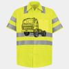 Men's High Visibility Safety Short Sleeve Work Shirt Thumbnail