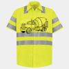 Men's High Visibility Safety Short Sleeve Work Shirt Thumbnail