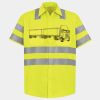 Men's High Visibility Safety Short Sleeve Work Shirt Thumbnail
