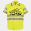Men's High Visibility Safety Short Sleeve Work Shirt Thumbnail