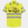 Men's High Visibility Safety Short Sleeve Work Shirt Thumbnail