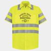 Men's High Visibility Safety Short Sleeve Work Shirt Thumbnail